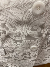 Load image into Gallery viewer, Luxury White Paisley Print 2-Button Modern Fit Blazer
