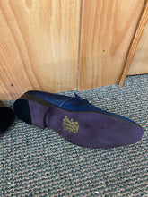 Load image into Gallery viewer, After Midnite Navy Blue Smoking Slip-on Dress Shoes
