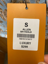 Load image into Gallery viewer, Luxury Sky Blue/Gold Floral 2-Piece Modern Fit Suit
