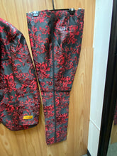 Load image into Gallery viewer, Luxury Red/Black Floral 2-Piece Modern Fit Suit
