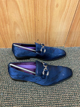 Load image into Gallery viewer, After Midnite Navy Blue Smoking Slip-on Dress Shoes
