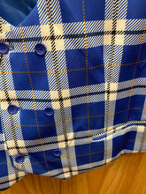 Load image into Gallery viewer, Cielo V3660S1 Royal Blue Checkered Slim Fit Double Breasted U-Cut Vest
