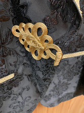 Load image into Gallery viewer, Luxury Black/Gold Floral 2-Piece Modern Fit Suit
