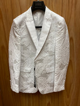Load image into Gallery viewer, Cielo BBT3579-2 White Paisley/Floral Print Slim Fit 1-Button Blazer 34R-56R
