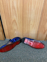 Load image into Gallery viewer, Successos SH3612 Blue Sequins Men’s Red Bottom Dress Shoes Sizes 7-15
