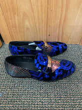 Load image into Gallery viewer, Successos SH3612 Blue Sequins Men’s Red Bottom Dress Shoes Sizes 7-15
