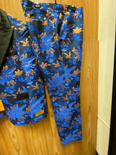 Load image into Gallery viewer, Luxury Royal Blue/Gold Floral 2-Piece Modern Fit Suit

