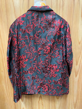Load image into Gallery viewer, Luxury Red/Black Floral 2-Piece Modern Fit Suit

