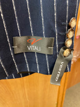 Load image into Gallery viewer, Vitali M1532-NP-PK Navy Stripe 3-Piece Modern Fit Suit

