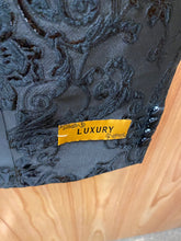 Load image into Gallery viewer, Luxury Black/Gold Floral 2-Piece Modern Fit Suit
