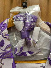 Load image into Gallery viewer, Luxury Purple/Silver Floral 2-Piece Modern Fit Suit
