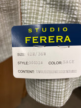 Load image into Gallery viewer, Studio Ferera sage Green Modern Fit 3-Piece Suit
