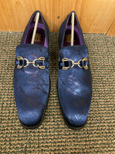 Load image into Gallery viewer, After Midnite Navy Blue Smoking Slip-on Dress Shoes
