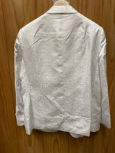 Load image into Gallery viewer, Luxury White Brocade Print 1-Button Modern Fit Blazer
