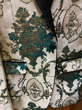 Load image into Gallery viewer, Cielo BBT3572-6 Off White/Green Floral Print Slim Fit 1-Button Blazer 34R-56R
