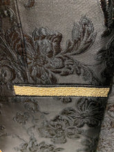 Load image into Gallery viewer, Luxury Black/Gold Floral 2-Piece Modern Fit Suit
