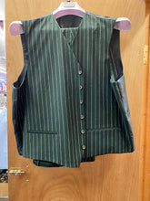Load image into Gallery viewer, Vitali M1532-NP-PK Bottle Green Stripe 3-Piece Modern Fit Suit
