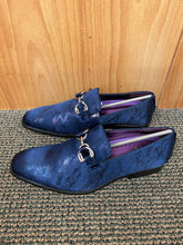 Load image into Gallery viewer, After Midnite Navy Blue Smoking Slip-on Dress Shoes
