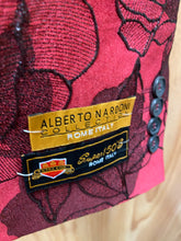 Load image into Gallery viewer, Alberto Nardoni Burgundy Floral 2-Piece Slim Fit Suit
