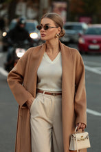 Load image into Gallery viewer, Marley Double Face Cashmere Wool Classic Overcoat in Camel
