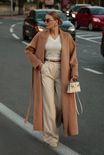 Load image into Gallery viewer, Marley Double Face Cashmere Wool Classic Overcoat in Camel
