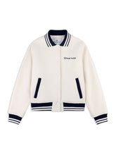 Load image into Gallery viewer, Marisa Varsity Jacket- Gardenia
