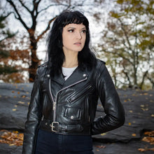 Load image into Gallery viewer, Imogen - Women's Motorcycle Leather Jacket
