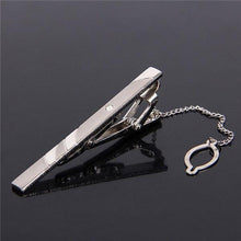 Load image into Gallery viewer, Impeccable Luxury Men's Metal Necktie Bar Formal Dress Shirt Classic Wear Neck Tie Clip With Chain Gold Color Clip Unique Shirt Business Tie Clip Wedding Ceremony Tie Clips Party Fashion Smooth Clasp Pin Father's Day Gifts
