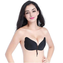 Load image into Gallery viewer, Incredible Strapless Invisible Bra Seamless Push Up Silicone Bras For Women Skin Black Lingerie Drawstring Bralette
