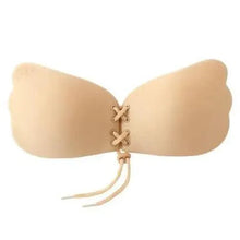 Load image into Gallery viewer, Incredible Strapless Invisible Bra Seamless Push Up Silicone Bras For Women Skin Black Lingerie Drawstring Bralette
