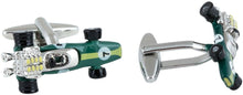 Load image into Gallery viewer, Indy Racecar Cufflinks in Green
