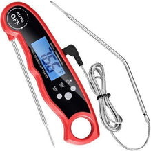 Load image into Gallery viewer, Instant Read Meat Thermometer Upgraded Instant Read Meat Thermometer 2-in-1 Ultra Fast Digital Meat Thermometer for Cooking Oven Safe Food Thermometer Waterproof Ultra Fast Digital Food Water Milk Thermometer for Outdoor Cooking BBQ and Kitchen
