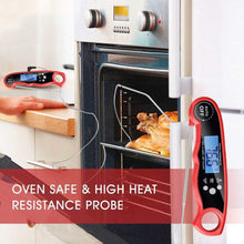 Load image into Gallery viewer, Instant Read Meat Thermometer Upgraded Instant Read Meat Thermometer 2-in-1 Ultra Fast Digital Meat Thermometer for Cooking Oven Safe Food Thermometer Waterproof Ultra Fast Digital Food Water Milk Thermometer for Outdoor Cooking BBQ and Kitchen
