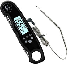 Load image into Gallery viewer, Instant Read Meat Thermometer Upgraded Instant Read Meat Thermometer 2-in-1 Ultra Fast Digital Meat Thermometer for Cooking Oven Safe Food Thermometer Waterproof Ultra Fast Digital Food Water Milk Thermometer for Outdoor Cooking BBQ and Kitchen
