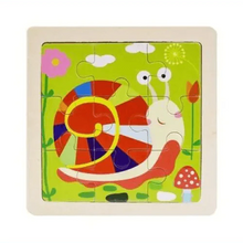 Load image into Gallery viewer, Intelligence Kids Toy Wooden 3D Puzzle Tangram for Children Baby Cartoon Animal , Traffic Puzzles Educational Learning Toys
