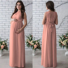 Load image into Gallery viewer, Lace Sleeveless Maternity Dress for Expecting Mothers - # WOAA211410008 - PRG
