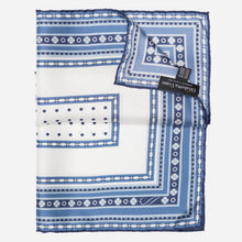 Load image into Gallery viewer, Pois - Silk Pocket Square - Blue
