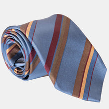 Load image into Gallery viewer, Battisti - Silk Jacquard Tie - Steel Blue
