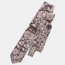 Load image into Gallery viewer, Novara - Printed Silk Tie - Brown
