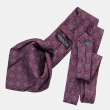 Load image into Gallery viewer, Trento - Silk Jacquard Tie - Raspberry
