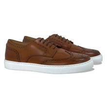 Load image into Gallery viewer, Men's Don Giovanni Wingtips - Cognac w/ White Sole
