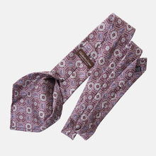Load image into Gallery viewer, Mantova - Printed Silk Tie - Burgundy Plum
