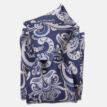 Load image into Gallery viewer, Novara - Printed Silk Tie - Navy
