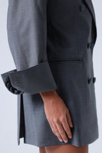 Load image into Gallery viewer, Broadway Sophia Double-Breasted Virgin Wool Blazer in Grey
