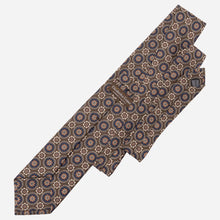 Load image into Gallery viewer, La Vigna - Printed Wool &amp; Silk Tie - Brown
