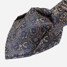 Load image into Gallery viewer, Caruso - Silk Jacquard Tie - Midnight Blue
