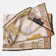 Load image into Gallery viewer, Like Clockwork - Silk Pocket Square - Beige
