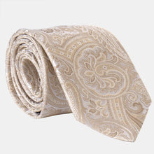Load image into Gallery viewer, Montecarlo - Silk Jacquard Tie - Champagne
