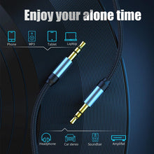 Load image into Gallery viewer, Jack Audio Cable Jack Male To Male Audio Aux Cable For Car Headphone Hi-Fi Stereo Jack Shielded AUX Cord Compatible With Phones Tablets Speaker Wire Line Aux Cord Speaker 3.5mm

