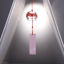 Load image into Gallery viewer, Japan Style Hand-paint Sakura Glass Wind Chimes Creative Gifts Painted Window &amp; Door Hanging Bells Decorations Hanging Wind Chime Pendant Label Chimes Wind Bells Gift For Mom Home
